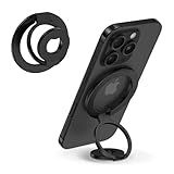 Magnetic Phone Ring Holder for MagSafe Gym Phone Grip Stand Finger Ring Kickstand Dual-Sided Magnetic Stand for iPhone 17 16 Pro Max 16e 15 14 13 12 Pro Max,Samsung,Compatible for Wireless Car Mount