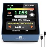 Airthereal Touchscreen Radon Detector for Home - Professional Grade Monitor with Real-Time Data, Color Display & PDF Reports | Rechargeable, EPA Compliant for Basement, Office, Real Estate