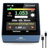 Airthereal Touchscreen Radon Detector for Home - Professional Grade Monitor with Real-Time Data, Color Display & PDF Reports | Rechargeable, EPA Compliant for Basement, Office, Real Estate