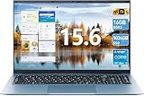 Naclud 15.6 Inch Laptop Computer, Windows 11 Laptops with 16GB RAM 1024GB SSD, Core i3 CPU(Up to 3.9GHz), Backlit Keyboard, 53.2WH Battery, WiFi 6, IPS FHD Display, 180° Viewing, HDMI, Type-C