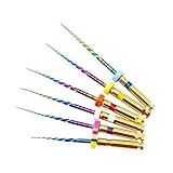 HARMONYDENT X-Path Rotary File led Memory Files Dental Niti Rotary Engine Files Set of 6 (SX,S1,S2,F1,F2,F3) Assorted 25MM