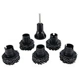 Performance Tool W80105 Wheel Hub Resurfacing Kit - Quick Rust Removal for Lug Studs and Rotors, Fits Power Drill, Includes Holder and 5 Pads