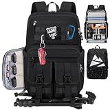 RAINSMORE Camera Backpack, DSLR/SLR/Mirrorless Camera Bag for Photographers