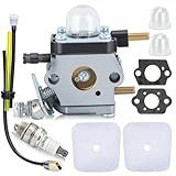 Hipa C1U-K54A Carburetor for Mantis Tiller 7225 7222M 7222 7222E 7230 7920 2-Cycle Cultivator Echo HC1500 HC-1500 TC-210 TC210 Tiller