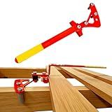 ZAFortLign Deck Board Straightening & Removal Tool, Steel Decking Board Bender Tool to Straighten Bending Boards & Tighten Gaps, Universal Fit for Wood Decks Tools Orange