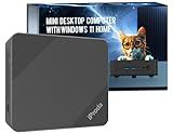 Mini PC with Alder Lake N100 CPU (up to 3.4GHz), Mini Desktop Computer PC Windows 11 Home Mini Computer with 8GB DDR4 256GB SSD 4K Dual Display Micro PC Bluetooth5.2/WiFi6/USB3.2