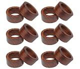COTTON CRAFT Solid Wood Napkin Rings - Set of 12 Classic Napkin Rings