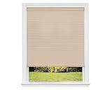 Redi Shade No Tools Custom Cordless Cellular Light Filtering Shades, Cornsilk, 48 1/2 in x 72 in