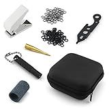 DGHAOP Dart Tool Kit - 50x Rubber Rings 50x Metal Washers with Dart Wrench Tool, Flight Hole Punch Tool, Shaft and Dart Point Remover Tool, Dart Sharpener