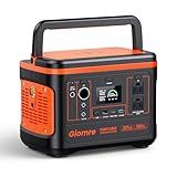 Giomre Portable Power Station, 297Wh Backup Lithium Battery Generator with 600W AC Output and 120W Fast Charging, Solar Generator for Outdoors Camping, Travel Emergency, Home Blackout