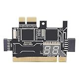 TL611 Pro Mainboard Debug Card, Diagnostic & Analyzer PC Kit, 4 Digit Post Card with LED Indicators for Laptop, PCI E, PC Computer Motherboard Testing