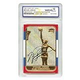 1998 Michael Jordan Fleer '86 Rookie Overstamp Signature Series 23KT Gold Card Prism Holo Refractor - Graded Gem-Mint 10