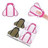 ZBX 200 Pcs Nail Form Sticker, Thick Nail Art Tips Extension Forms, Nail Extension Tips for Beauty and Salon Nail Art Accessories, Acrylic Tips Guide Stickers