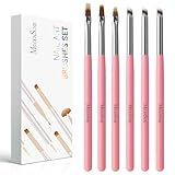 MelodySusie 6Pcs Ombre Nail Brushes,Nail Gradient Painting Pen for Blooming Nails, Gradient Nail, Manicure Nail Art Tools, Professional Accessories for Home and Salon Use
