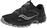 Saucony Men's Excursion TR15 Trail Running Shoe, Black/Shadow, 11