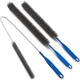 Refrigerator Coil Cleaning Brush,Sewer Set Brush Clog Remover,for Toilet, Kitchen Sink, Sewer, Bathroom Bathtub Hair Clogging Cleaning Tool,Long Drain Brush