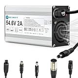 Hexwatt 54.6V 2A Charger for 48V Lithium-ion Battery ebike Electric Bike Electric Scooter Hoverboard Battery Charger Replacement with 6 Connectors
