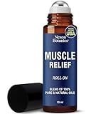 Muscle Relief Essential Oil Roll-On 10 ml - Pure & Natural Prediluted Blend for Sore Muscles, Aches & Recovery - Easy Roller for Athletes & Active Lifestyles - Nexon Botanics