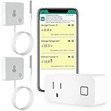 MOCREO WiFi Freezer Thermometer Alarm, Email Alert, App Notification, Data Logging Export, No Subscription Fee, 2 Remote Temperature Sensor for Refrigerator, Freezer, Hot Tub
