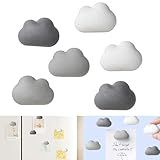 6 Piece Cloud Refrigerator Magnet Set Refrigerator Decorative Magnets, Cute Locker Magnets, Creative Refrigerator Magnets for Refrigerators, Whiteboards, Maps and Other Magnetic Items
