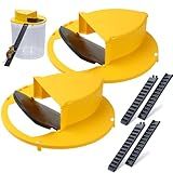 Mouse Trap Bucket Lid Indoor Outdoor,Humane,Auto Reset Compatible with 5 Gallon Bucket (2PACK)