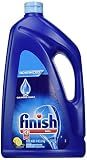 Finish Gel Liquid Dishwasher Detergent, Advanced Deep Cleaning Power Dish Soap, Fights Tough Stains, Dishwasher Soap, Plastic-Free & Septic Safe Dish Detergent, Lemon Scent, 75oz