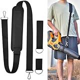 Universal Shoulder Strap for Leaf Blower & String Trimmer, Compatible with EGO Power+ /for LEAPUL/for DEWALT/for MZK/for Greenworks/for EWORK/for LAZYBOI and More Leaf Blower Cordless (1, Balck)