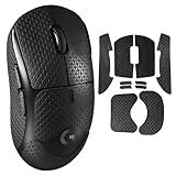 yiodelu Sweat-Resistant Mouse Grip Tape for Logitech G Pro Wireless Sticker Anti-Slip Mouse Skin G Pro Mouse Decal(Black)