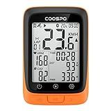 COOSPO Bike Computer Wireless GPS, Cycling Computer GPS Bike Tracker with Bluetooth/ANT+, Waterproof Bicycle Computer GPS Speedometer with Auto Backlight, 2.4 inch LCD Display