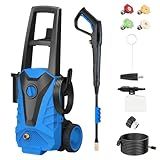 Electric Pressure Washer 2100 PSI 2.0 GPM Power Washers with 5 Quick Connect Nozzles & 500ml Foam Cannon, Portable High Pressure Cleaner Machine for Cars, Fences, Driveways, Patios, Home Cleaning