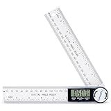 Tirpheety Digital Angle Finder Protractor, 3rd Generation Quick Display Angle Gauge Ruler, 7-Inch (200mm) Professional Measuring Tool for Woodworking, Carpentry, and Construction