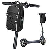 PGmoon Electric Scooter Bag with 4L Large Capacity, Universal Electric Scooter Handlebar Storage Bag with Multiple Pockets for Carrying Tools, Water-Resistant (Patent Design)