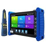 Rsrteng CCTV Camera Tester,IPC-7600C Plus with Cable Tracer WT255 4K 8MP 8K 32MP 8160 * 3616P IP Camera Tester 7” Touch Screen HD Monitor IPC Tester Support WiFi Audio POE HD Output DC Output