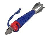 DeckMate 6-in-1 Boat Tool, Includes 2 Deck Keys, Shackle Key, Zipper Pull, Screwdriver, and Hex Tool