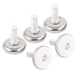 Bestgle 30Pcs Adjustable Furniture Leg Base Leveller Table Leveling Feet Pads, M6 x 15mmThreaded Rod