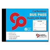 Cherry Printers | Bus Pass | Duplicate Book | 2 part | Carbonless | NCR | 50 Sets per book | A6-5.8 x 4.1 inches