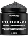 New York Biology Dead Sea Mud Mask for Face and Body - Spa Quality Pore Reducer for Acne, Blackheads & Oily Skin, Natural Skincare for Women, Men - Tightens Skin for A Healthier Complexion - 8.8 oz