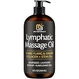 Lymphatic Massage Oil for Massage Therapy with Ginger Lavender & Vitamin E