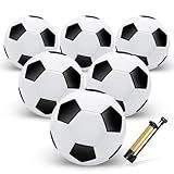 Zantrech 6 Pack Soccer Balls with Pump Needle, Size 3 Soccer Training Ball Practice for Kids,Youth and Adults, Soccer Ball Bulk