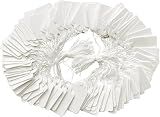 ZUFECY 200 Pcs Price Tags with String, Blank Tag for Jewelry, 1.38 x 0.87''