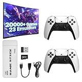 AMANKA 2026 Retro Gaming Console,Game Stick with 20,000+ Games,4K HDMI TV Console, 23 Emulators,Video Gaming Stick HDMI Output with Dual 2.4G Controllers