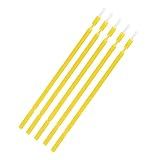 Garosa 100Pcs Interdental Brush Dental Disposable Micro Applicator Brush Sticks Oral Dental Hygiene Tooth Cleaning Tool Disposable Applicators(Yellow)