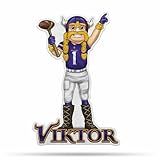 Rico Industries NFL Football Minnesota Vikings "Viktor" Shape Cut Pennant - Home and Living Room Décor - Soft Felt EZ to Hang