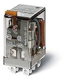 FINDER 56.32.8.120.0040 12 AMO, 120V AC/DC, 8 PIN MALE CONNECTOR, DPDT CONTACT FORM, GENERAL PURPOSE USE, MECHANICAL INDICATOR, NON-LATCHING COIL, PLUG-IN TYPE, QUICK CONNECT TERMINAL, RELAY, SOCKETAB