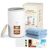 VIPBATH 20L Luxury Towel Warmer Gift-Ready Box, Dual Heat, 30/60/90 Min Presets, Stainless Steel Interior, Tip-Over Auto Shut-Off, Includes 12 Fragrance Discs, Perfect Spa Gift for Home & Bathroom