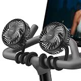 A2C 4.7" Big Cooling Treadmill Fan for Peloton Bike & Exercise Bike, 2-Pack