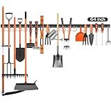 HORUSDY 64 Inch Adjustable Storage System, Wall Mount Tool Organizer, Tool Hangers for Mop and Broom Holder Shovel, Rake, Broom, Mop Holder, Etc