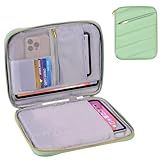 9-11 Inch Puffy Tablet Sleeve Case, Padded Pouch Bag for iPad Pro 11-in (M4), iPad 10.9 (10th Gen), iPad Air 11-in (M2), Galaxy Tab S9/S8 (Matcha Green-11)