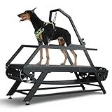 Dog Treadmill for Large Dogs, Medium Dogs with Brake, Dog Slatmill,Non-Electric Treadmill for with Step Counter, Adjustable Incline & Brake, Keep Active and Fit, Up to 300LBS
