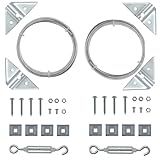 HOME MASTER HARDWARE 2 Pack Anti Sag Gate Kit for Wooden Fence Repair, Zinc Plated Steel, Anti-sag Gate Hardware Kit - Turnbuckle, Hooks, Heavy Cable, Screws